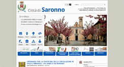Desktop Screenshot of comune.saronno.va.it