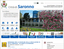 Tablet Screenshot of comune.saronno.va.it